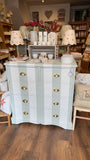 Green & White Chest of Drawers