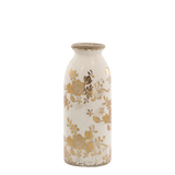 Gold Floral Bottle Vase