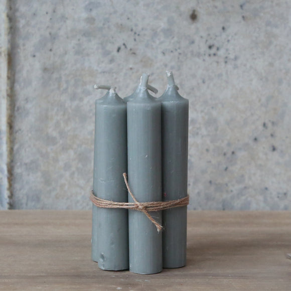 Short Candle Bundle Grey