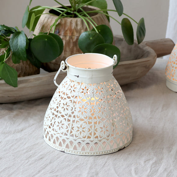 Cream Candle Lantern