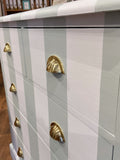 Green & White Chest of Drawers