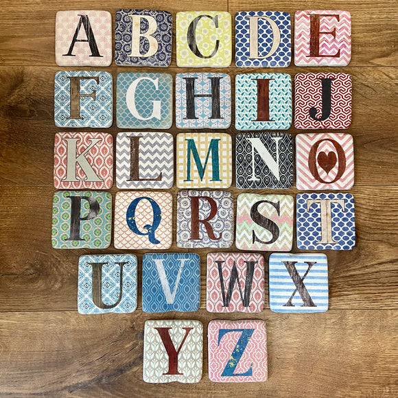 Letter Coasters