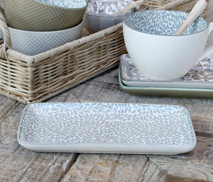 Grey Pattern Trinket Dish