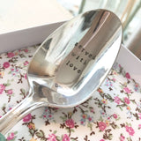 Served with Love - Hand Stamped Vintage Spoon
