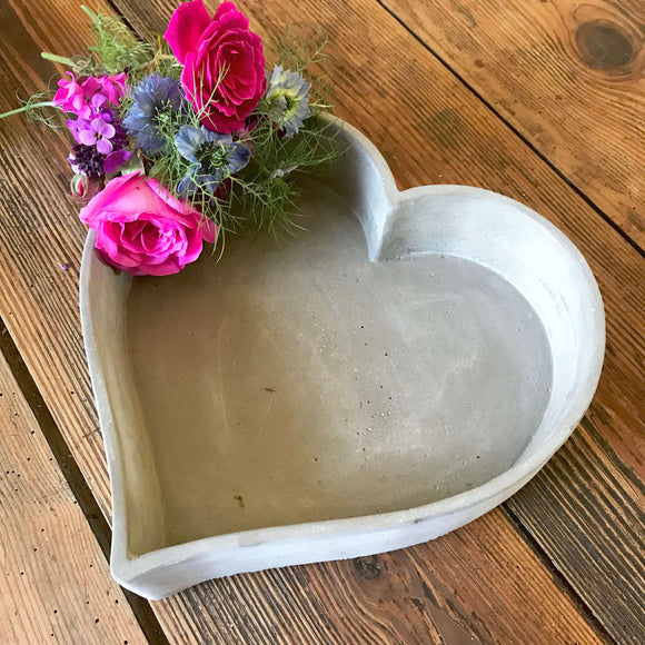 Concrete Heart Dishes