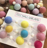 Felt Ball Garlands - Dales Country Interiors
