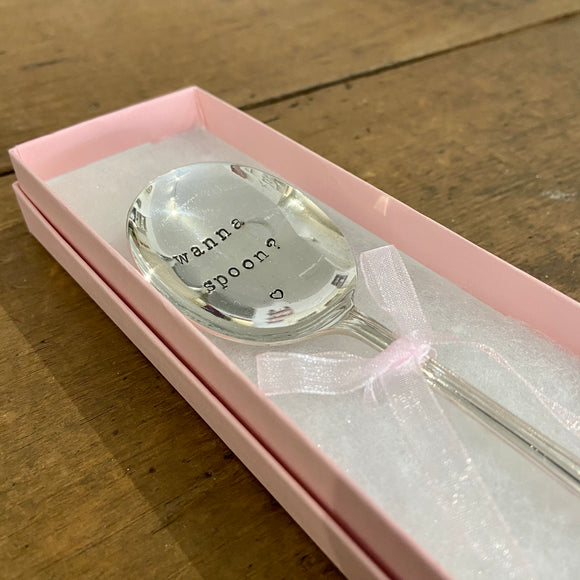 Wanna Spoon - Hand Stamped Vintage Spoon