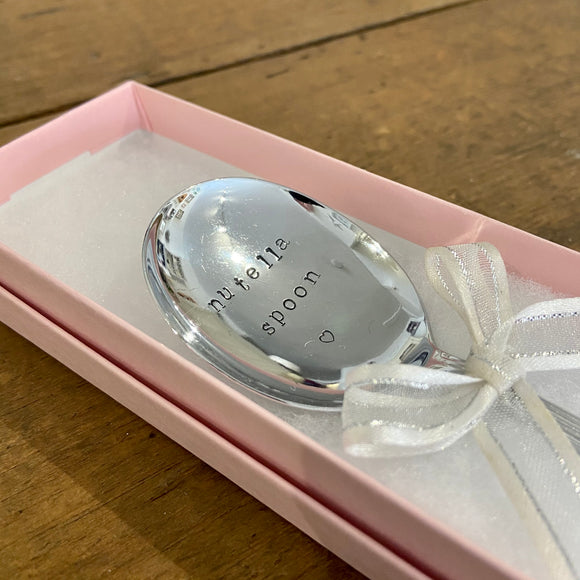 Nutella - Hand Stamped Vintage Spoon