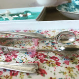 Tea & Cake - Hand Stamped Vintage Cutlery Set