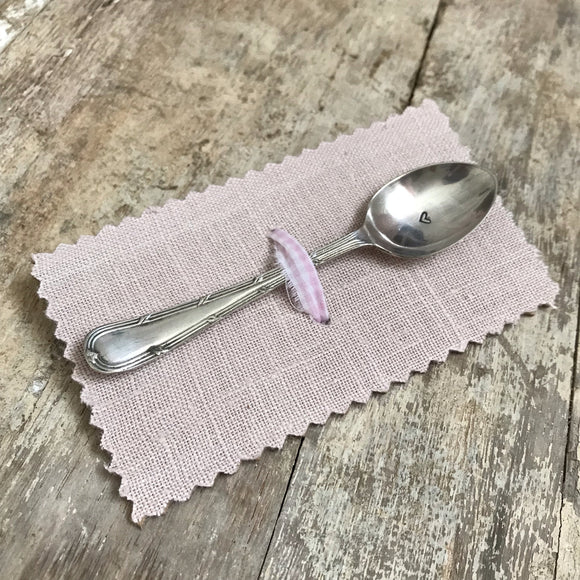 Heart stamped mini teaspoon/espresso spoon - Dales Country Interiors