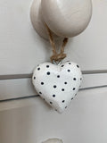 Chunky Spotty Hanging Hearts