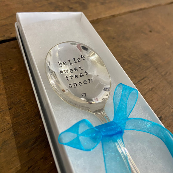 Personalised Hand Stamped Vintage Spoon
